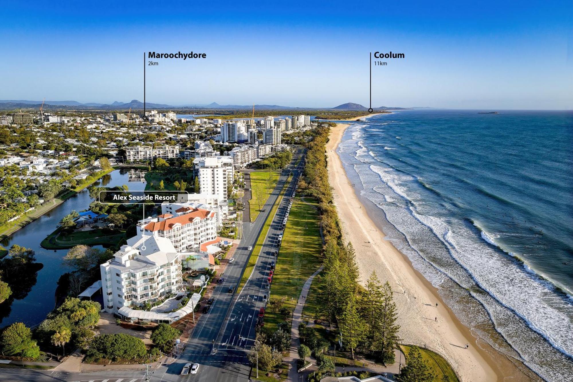 Alex Seaside Resort Alexandra Headland Exteriör bild